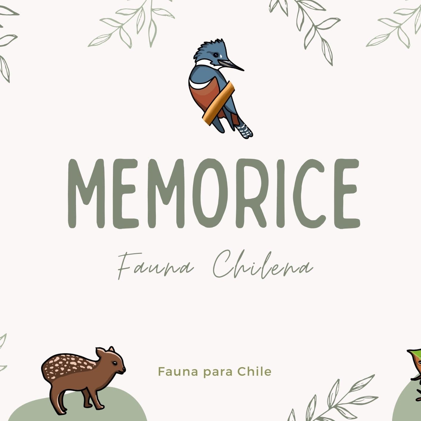 Memorice Fauna Chilena - PDF descargable - Especie chilena por documentar