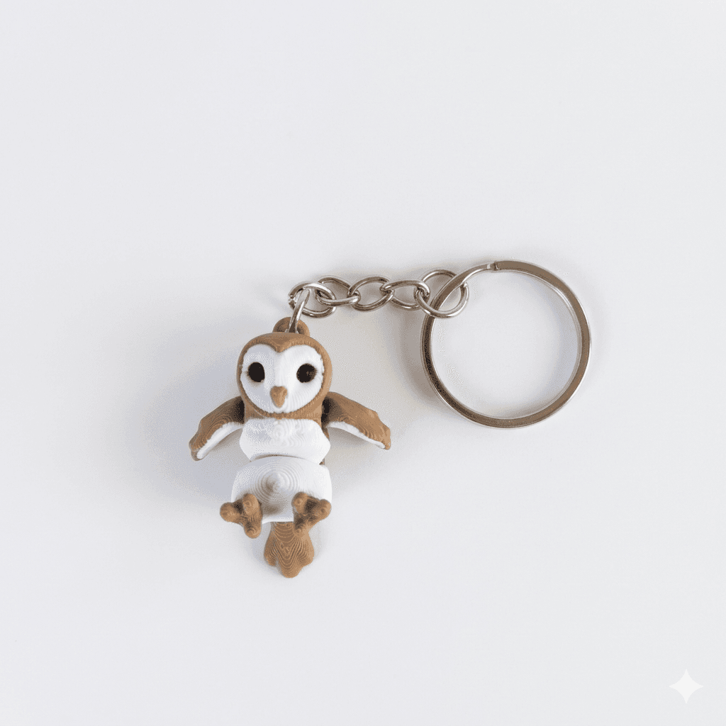 Llavero Lechuza Blanca - Tyto alba