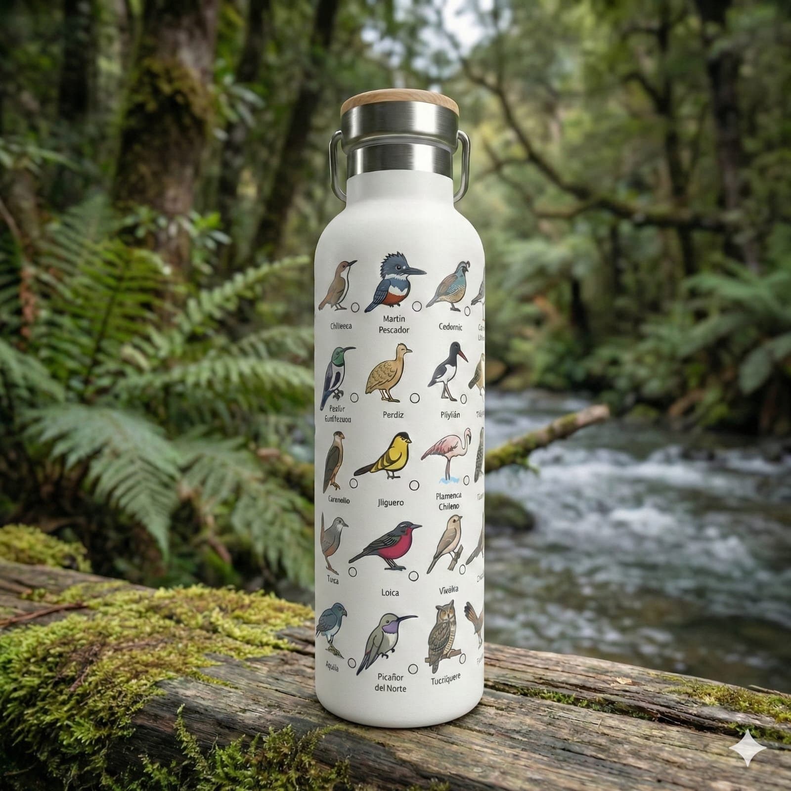 Segunda Edición - Botella Checklist Aves de Chile - Aves de Chile